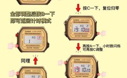 卡西欧eqb501怎么调时间？