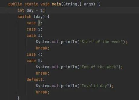 Java switch case如何匹配多个值?-图3 Java switch case如何匹配多个值?-图3