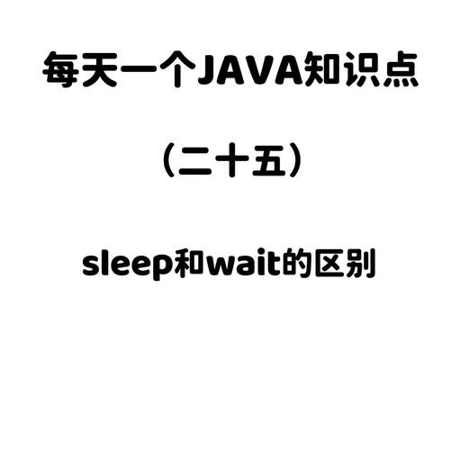 java sleep wait 区别-图1