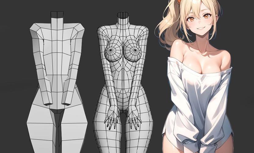 3dmax女性人体建模怎么学？-图1
