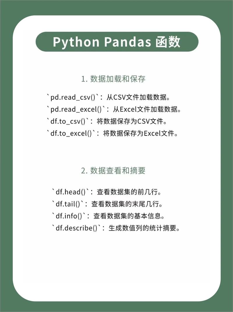 Python Pandas API核心功能有哪些？-图1