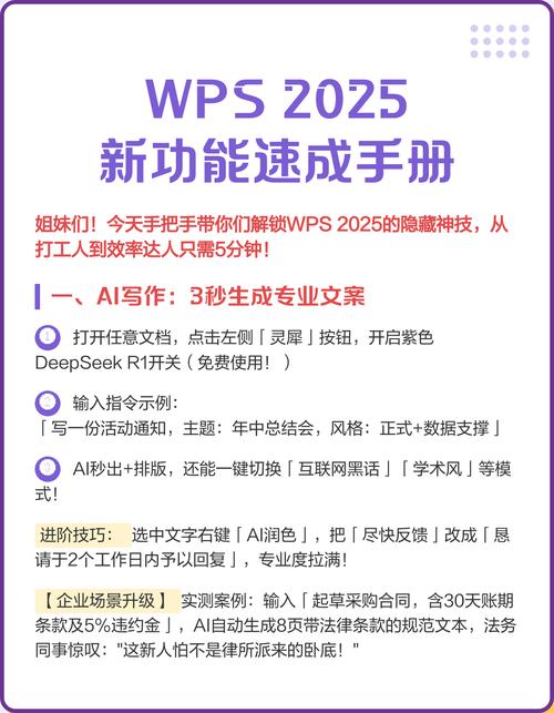 WPS文字2025教程有哪些新功能?-图1 WPS文字2025教程有哪些新功能?-图1